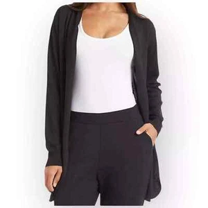 Acogedor cárdigan Ella Moss para dama color negro talla grande nuevo sin etiquetas - Imagen 1 de 4