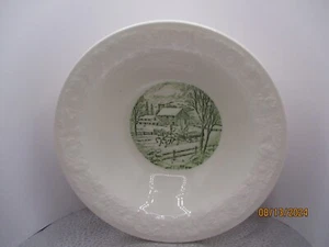Vintage Homer Laughlin Pastoral Green Fruit/Cereal Bowl 6 1/4" - Picture 1 of 3