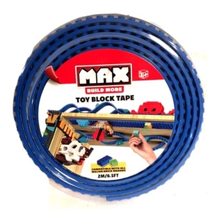 Zuru~Max Toy Block Tape~2 M/ 6.5 Feet Royal Blue Color. Build More/Connect More - Picture 1 of 2