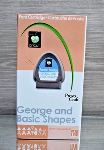 🟩GEORGE UND GRUNDFORMEN Komplett Scrapbooking Cricut Cartridge Inlay + Buch🟩 - Bild 1 von 5