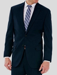 JM Haggar Jacket Mens 50R Blue 2 Button Classic Fit Blazer classic Fit NWT - Picture 1 of 5