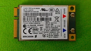 Ericsson F5521gw 3G WWAN Mobile WCDMA Broadband Card 60Y3279 FRU:04W3767 - Afbeelding 1 van 2