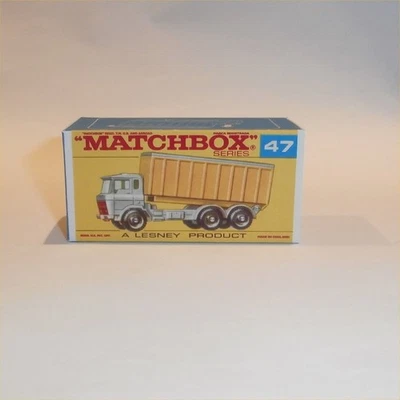 Matchbox Lesney 47c DAF Tipper Container Truck F Style Repro Box - Image 1 of 4
