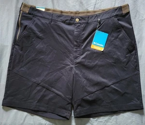 NWT Columbia Men’s Size 42 Shorts Omni-Shade Tech Trail 8" Active Fit Blue - Picture 1 of 7