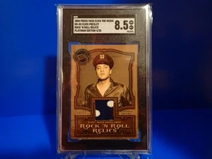 2008 PRESS PASS ELVIS THE MUSIC #RR-DS ROCK N ROLL RELIC PLAT ED 04/25 SGC 8.5 - Picture 1 of 3