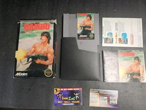 Rambo NES (Nintendo, 1988) Complete CIB w/ poster!! - Picture 1 of 16
