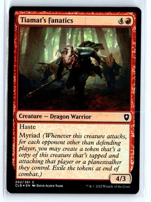 FOIL Tiamat's Fanatics Baldur's Gate Common – MTG Magic the Gathering Card - Image 1 of 4
