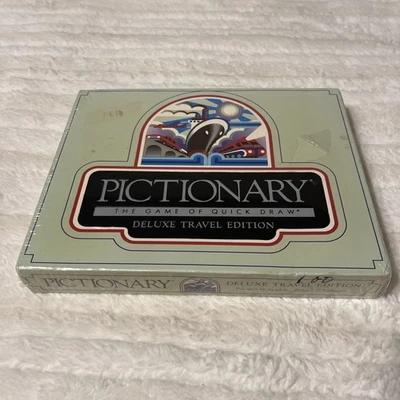 Pictionary Deluxe Travel Edition - 1989 New Sealed Game of Quick Draw - Image 1 of 3
