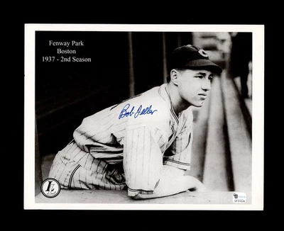 Fotografía firmada por Bob Feller 8x10 en blanco y negro GAI autenticada Foto 1 de 3