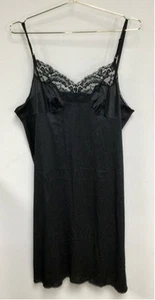 Vintage Damen Schlupfkleid Markenlos Large Schwarz - Bild 1 von 9