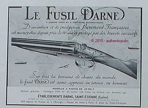 PUBLICITE LE FUSIL DARNE A CANON FIXE EJECTEUR AUTOMATIQUE DE 1959 FRENCH AD GUN - Picture 1 of 1