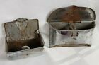 1950'S - 60'S Car Ashtray Metal Insert Lot Of 2 Car Parts Replacement Classic