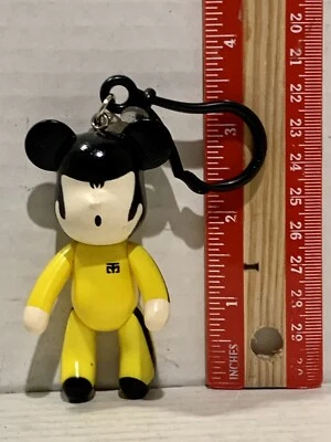 MOOTO Bears “Bruce Lee”  Martial Arts Keyring Action Figure Key Chain Holder - Image 1 of 4