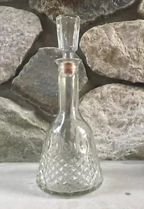 Vintage schwere Glas Wein Schnaps Dekanter - Bild 1 von 6