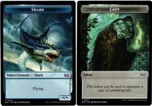 1x MTG - Shark \\ Copy Token #04/01 - CMR: Duskmourn: House of Horror - Picture 1 of 1