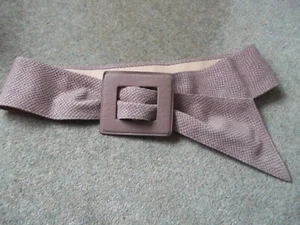 AVION LADIES BELT 3106 LEATHER BELT .. TAUPE SZ M / L - Picture 1 of 4