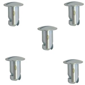 Dzus Button Aluminum Slotted Fasteners 5/16 Quarter Turn .500 Grip 5 Pack - Picture 1 of 1