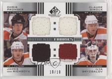 2011 SP Game Used Edition Authentic Fabrics Quad /10 Chris Pronger Claude Giroux