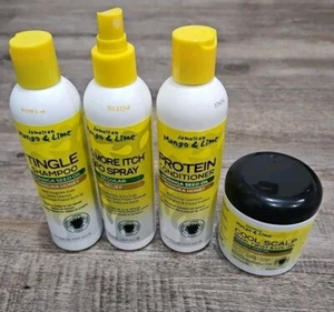 Jamaican Mango  Lime Tingle Shampoo, Protein Conditioner, Max Relief Spray & Gel - Picture 1 of 2