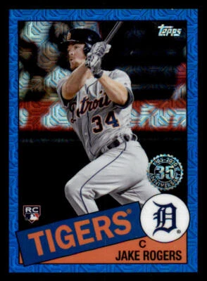 2020 Topps Chrome Series 2 Blue Refractors #85TC16 Jake Rogers /150 - Image 1 of 2