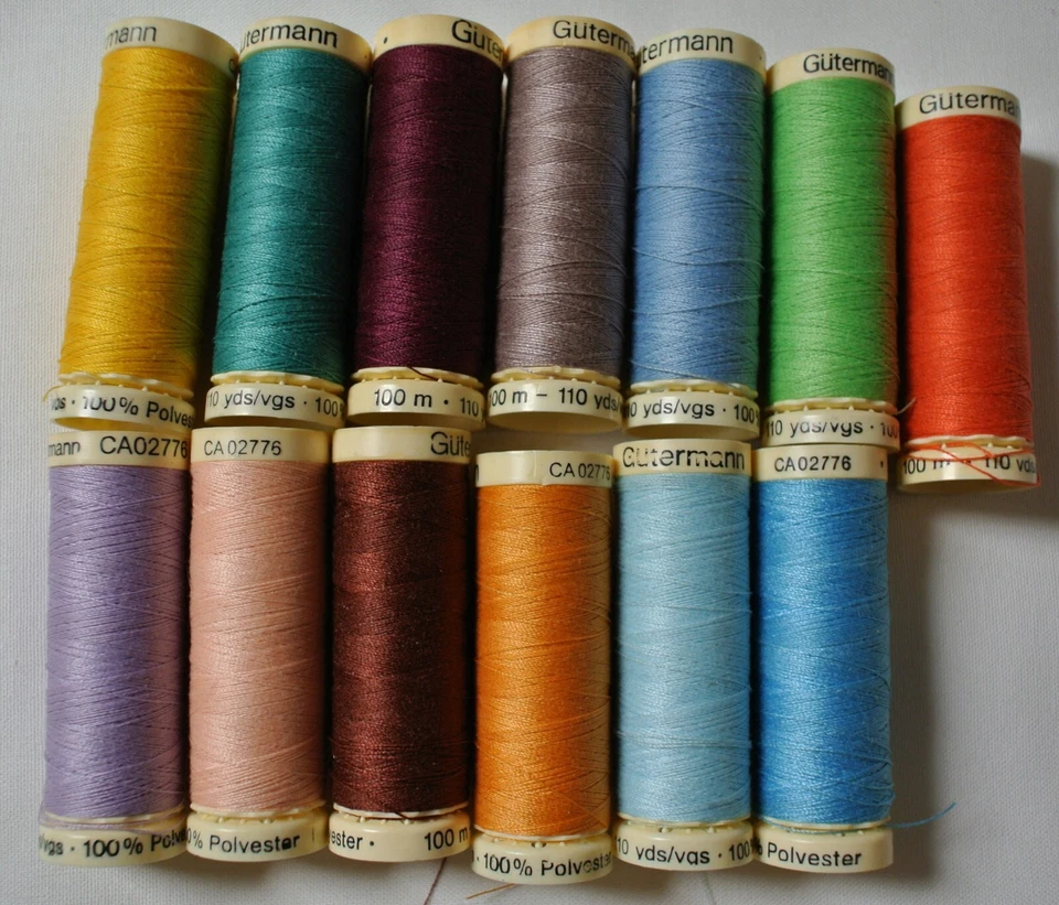 Gutermann Sew-All Polyester Thread 100m Colours 100-199 Range - Image 1 of 1