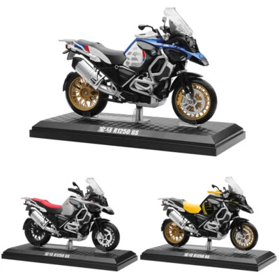 2021 BMW	R1250 GS Motorrad Modell Maßstab 1:12 Die Cast Spielzeug Modell Kinder - Bild 1 von 4
