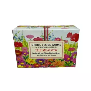 Michel Design Works The Meadow Shea Butter Soap Bar Rain Blossom Scent Full Size - Picture 1 of 3