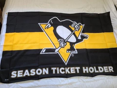 Pittsburgh Penguins Hockey Season Ticket Holder Flag Horizontal 35" x 58" Cover