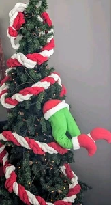 Grinch Albero di Natale Peluche Gambe Decorazione Prop e 7 piedi Lg Ghirlanda - Foto 1 di 2