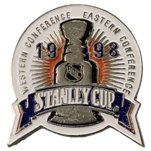 Vintage 1998 NHL Stanley Cup Western Conference Eastern Conference Souvenir Pin - Picture 1 of 2