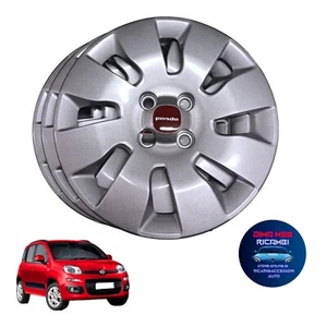 KIT SET DI 4 COPPE RUOTA COPRICERCHI PER FIAT PANDA 312 2012 POP 14" BORCHIE - Imagen 1 de 2