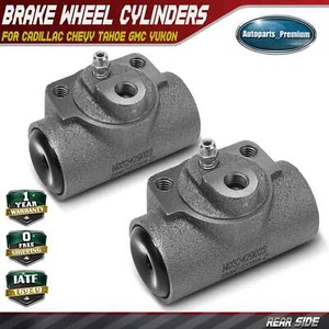 2pcs Rear Side Brake Wheel Cylinder for Cadillac Chevy Tahoe GMC Yukon Bore:1 In - Picture 1 of 9