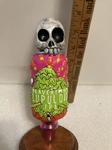 BEAVERTOWN LUPOLOID SKULL CAN Draft beer tap handle. ENGLAND - Picture 1 of 12