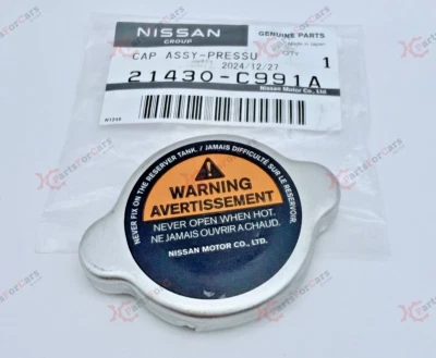 GENUINE NISSAN PATHFINDER GT-R XTERRA INFINITI M37 QX56 21430-C991A RADIATOR CAP - Image 1 of 4