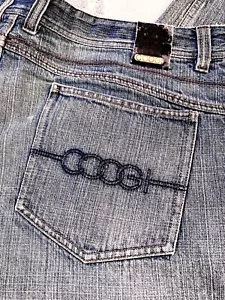 Vintage 90er Coogi blau gewaschene Denimhose 38 - Bild 1 von 6