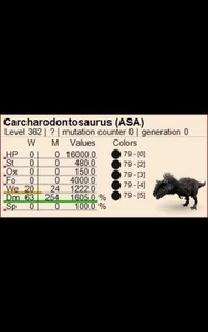 1 X Adult Pair 1605 Melee Carcha *FINAL MELEE STAT * ARK Survival Ascended PVE - Picture 1 of 1