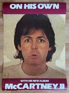 Paul McCartney "McCartney II" 20"x30" Columbia  Store Promo Poster 1980 Beatles - Picture 1 of 3