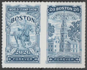 USA Sc. 6029-30 (F) Boston Stamp Show 2025 MNH H pair I - Picture 1 of 1