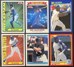 Lote de 6 cartas de béisbol Bo Jackson White Sox/Reales Master Blaster, Rifleman y más - Imagen 1 de 7