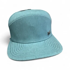 Melin Trenches Hydro Icon Hat Cap Heather Ocean Snapback Performance Classic - Picture 1 of 1