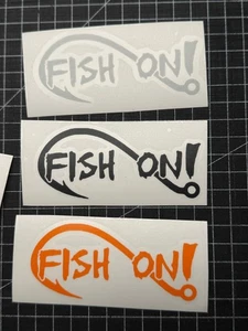 Aufkleber / Sticker - Fish on ! #1 - Gr. S Angeln Petri Heil Fish - Bild 1 von 3