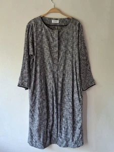 TOAST Women's Midi Dress UK 18 Cotton Lagenlook - Picture 1 of 9