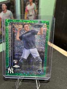 2025 Topps Chrome Ben Rice RC Variation Green Speckle 17/99 - Bild 1 von 4