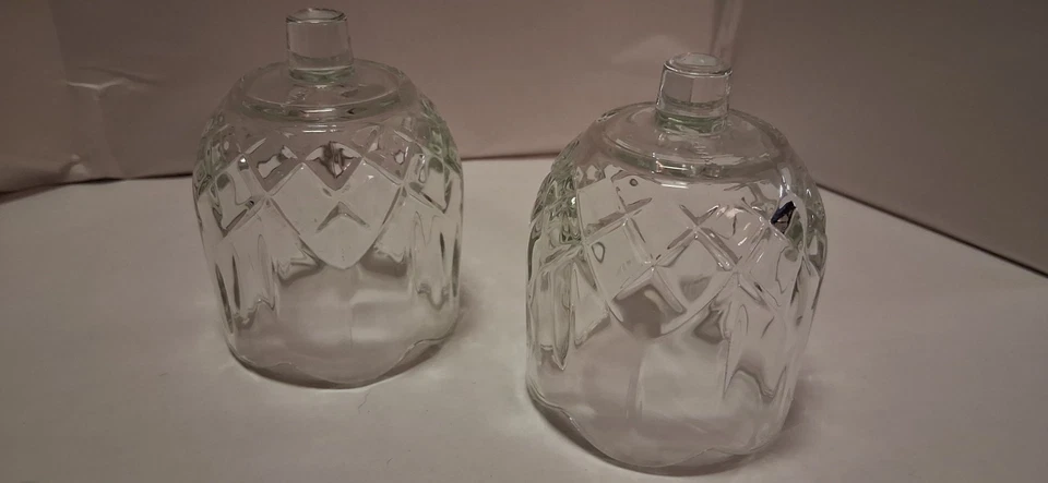 Juego de 2 tazas votivas de vidrio transparente tulipán interiores hogar HOMCO clavija pequeña Foto 1 de 3