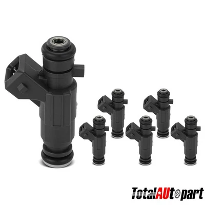 6x Fuel Injector w/O-Ring for Porsche 911 2001-2005 H6 3.6L DOHC GAS 99660613200 - Image 1 of 4