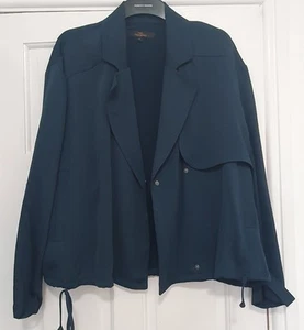 Giacca corta in tessuto manica lunga blu navy Next taglia 20! - Foto 1 di 3