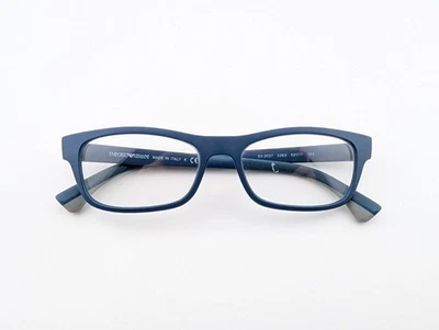 Очки Emporio Armani, только оправы, Италия, EA 3037 5263, 52-17-145, синие - Изображение 1 из 4