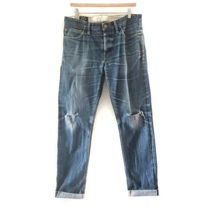 Hiut Denim Co Selvedge Slim R W33 L32 Distressed mit Reparaturen - Bild 1 von 16