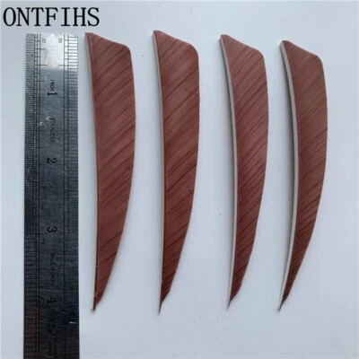 36Pcs 4Inch Shield Fletches Feather Fletching RW - Image 1 of 4