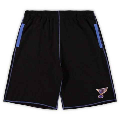 Men's Black St. Louis Blues Big & Tall French Terry Shorts Cover